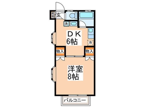 海老名国分パークハイツ壱番館の物件間取画像